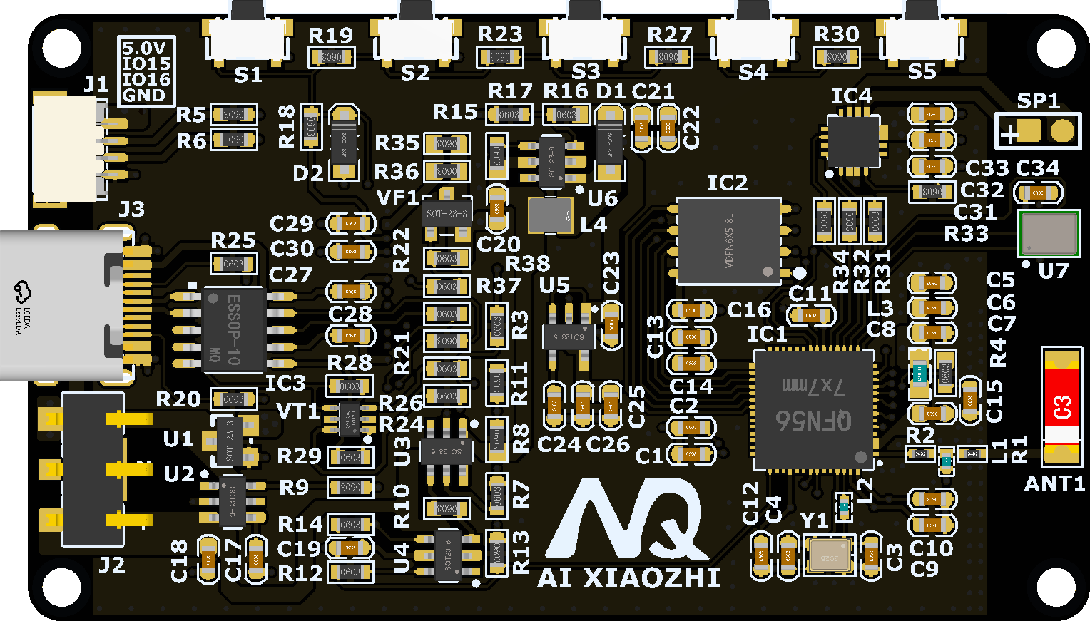 图2 电路板背面
